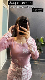 Women Pink Mania Short Kurti for Women – Stylish Summer Ethnic Top