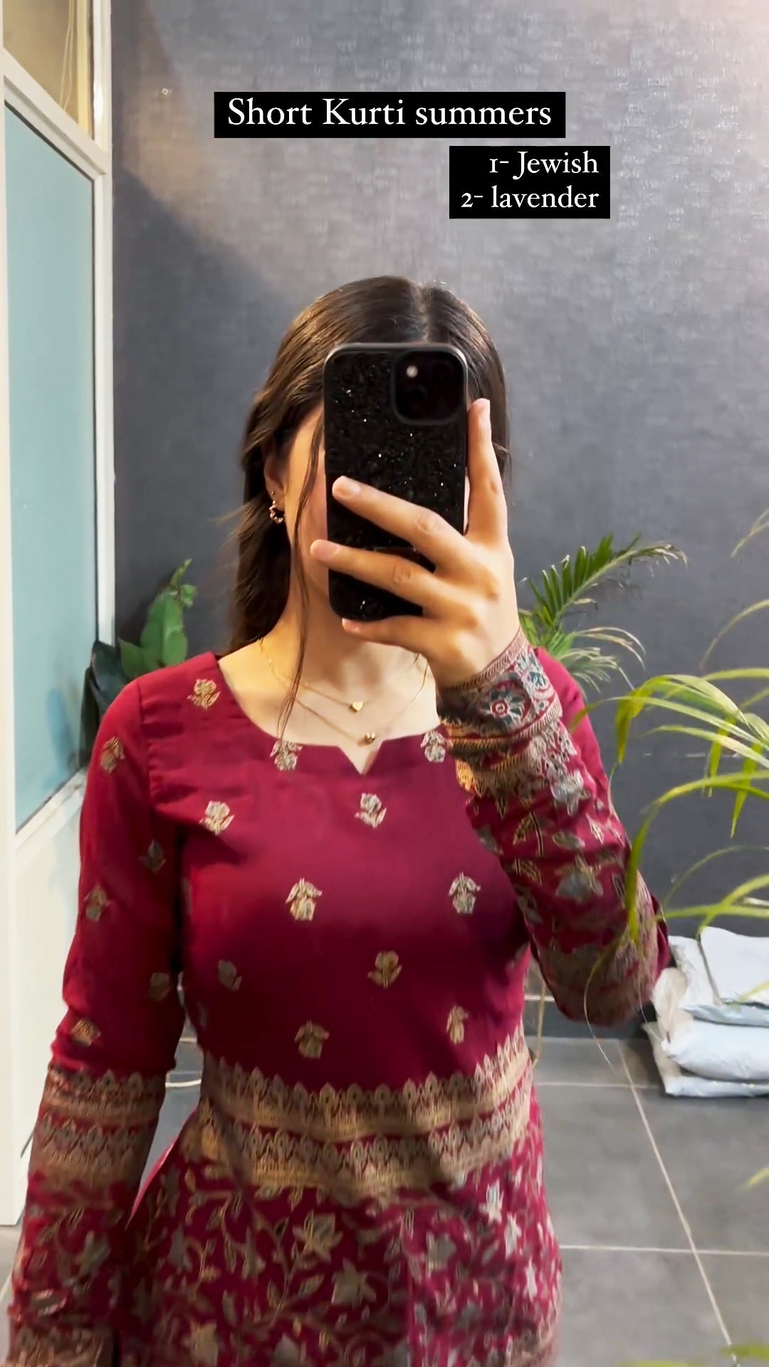 Women’s Summer Jewish Short Kurti – Elegant Printed Ethnic Top