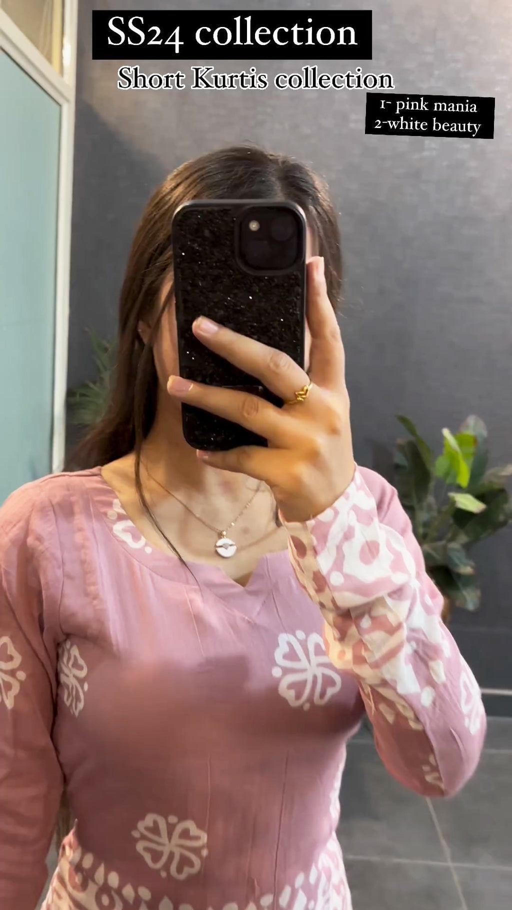 Women Pink Mania Short Kurti for Women – Stylish Summer Ethnic Top