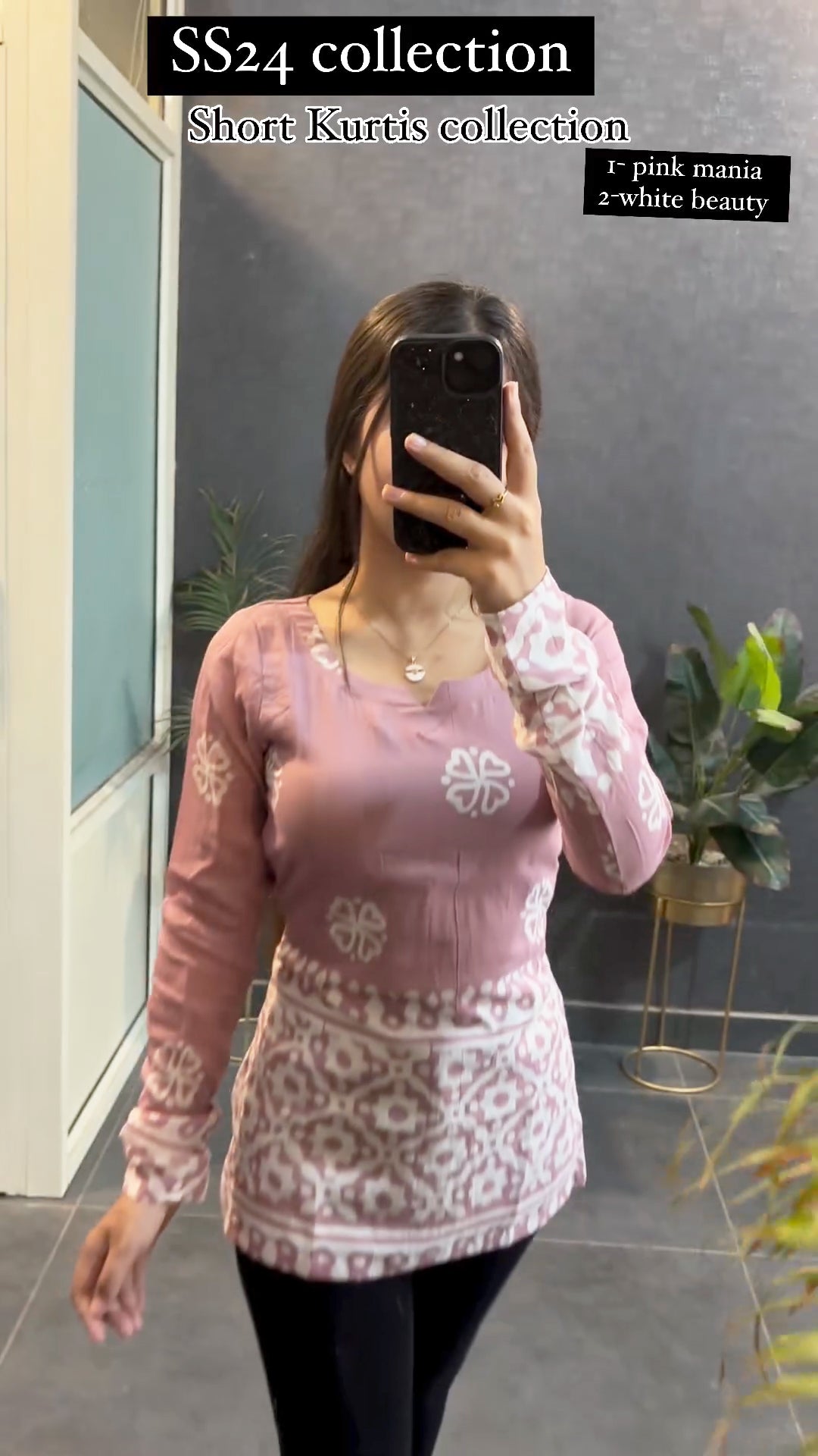 Women Pink Mania Short Kurti for Women – Stylish Summer Ethnic Top