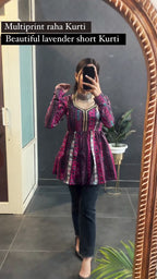 Women Beautiful Multi Print Short Kurti for Women – Stylish Ethnic Top