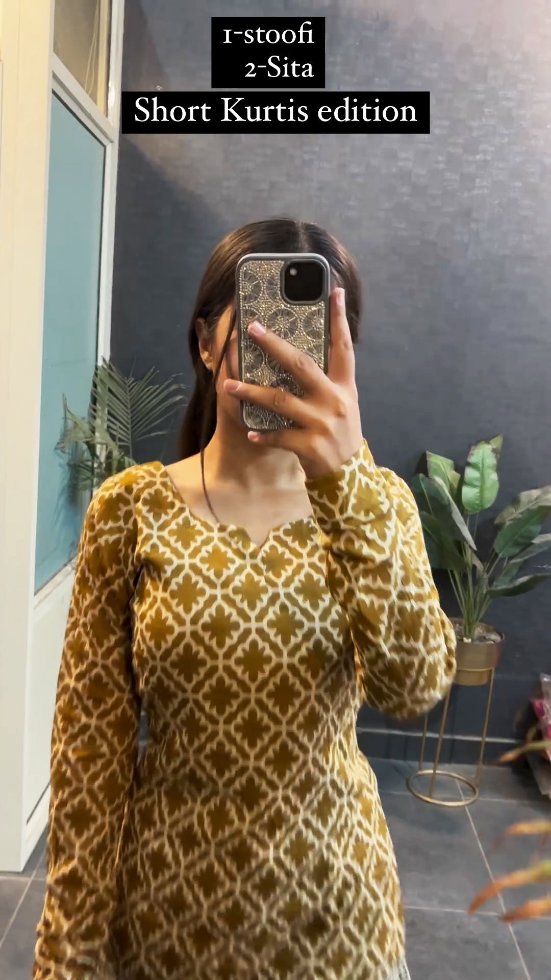 Women Mustard Printed Short Kurti for Women – Stylish Everyday Ethnic Top