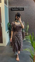 Brown Cotton Set Summer Friendly Suits Sets