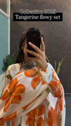 Summer Sunflower Printed FriendlyTangerine Flowy Set