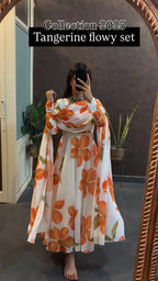 Summer Sunflower Printed FriendlyTangerine Flowy Set