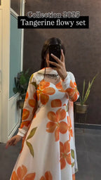 Summer Sunflower Printed FriendlyTangerine Flowy Set